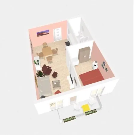 公寓 Michel Vom Deich, Kalifornien, Erste Strandreihe *